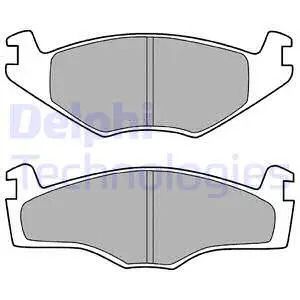 Комплект гальмівних колодок VW GOLF, SEAT CORDOBA, SEAT IBIZA, DELPHI (LP420)