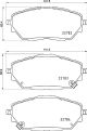 Тормозные колодки для TOYOTA COROLLA/C-HR, BREMBO (P83171)