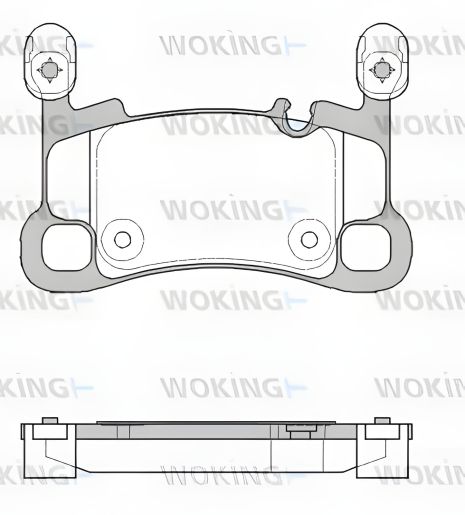 Тормозные колодки для PORSCHE CAYENNE от WOKING (P1964300)