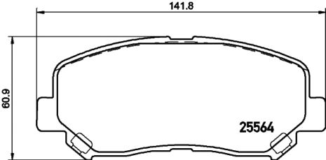 JEEP комплект тормозных колодок (8DB355020511) HELLA PAGID JEEP комплект тормозных колодок (8DB355020511) HELLA PAGID