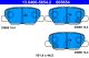 Комплект тормозных колодок MAZDA 6, PEUGEOT 4008, CITROËN C4, ATE (13046056542)