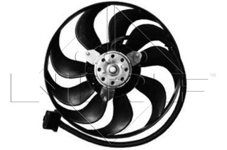 Вентилятор охолодження радіатора SEAT LEON, VW GOLF, SKODA OCTAVIA, NRF (47376)