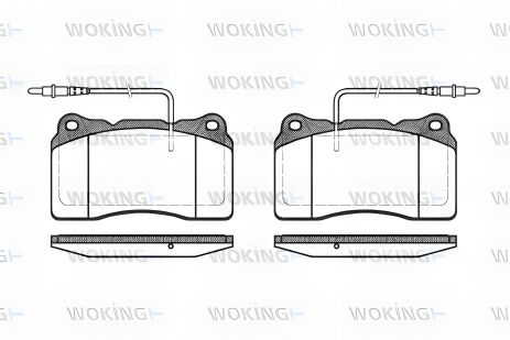 Комплект тормозных колодок FIAT ULYSSE, LANCIA PHEDRA, CITROËN C8, WOKING (P766314) Комплект тормозных колодок FIAT ULYSSE, LANCIA PHEDRA, CITROËN C8, WOKING (P766314)