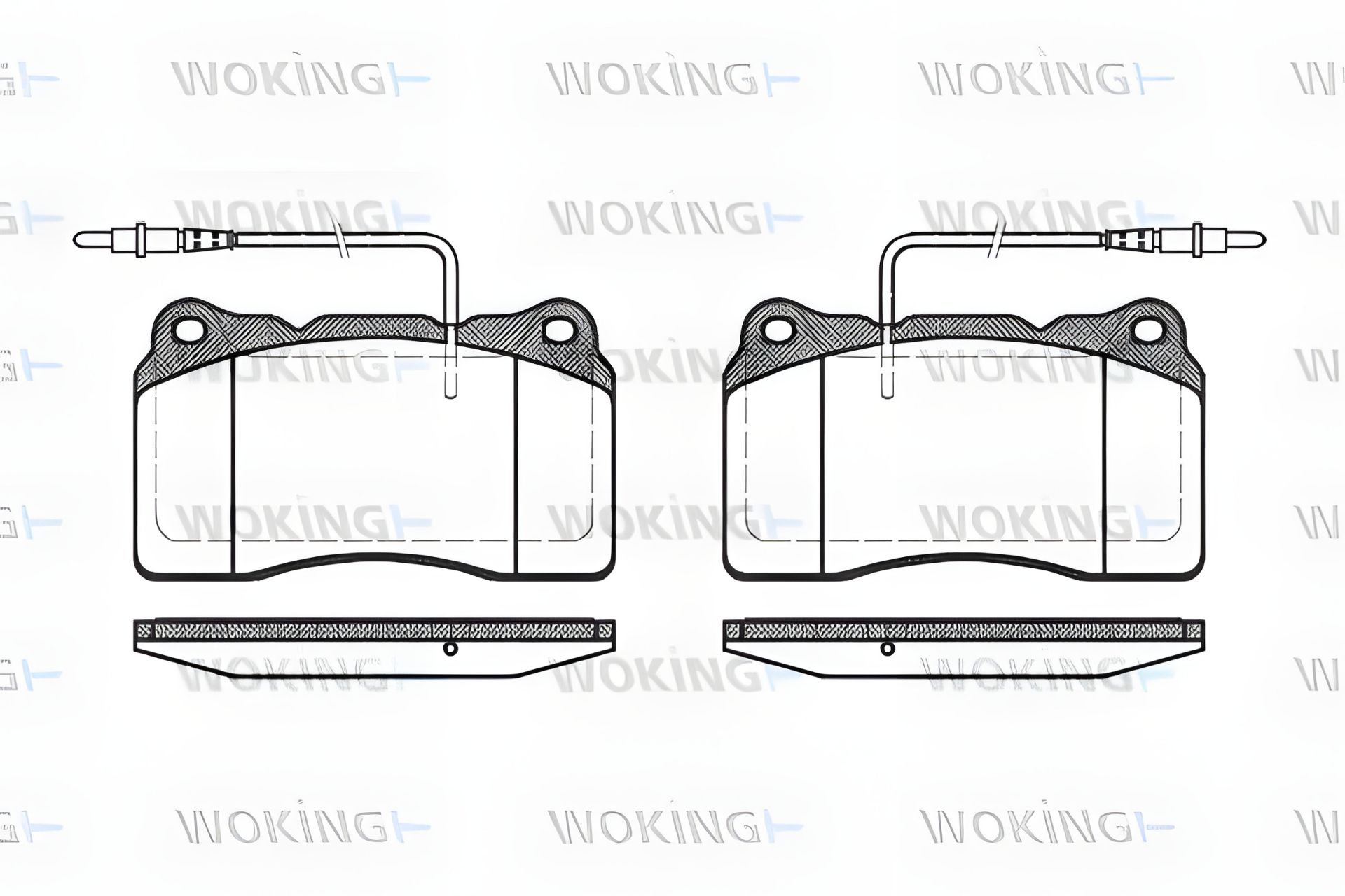 Комплект гальмівних колодок FIAT ULYSSE, LANCIA PHEDRA, CITROËN C8, WOKING (P766314) Комплект гальмівних колодок FIAT ULYSSE, LANCIA PHEDRA, CITROËN C8, WOKING (P766314)