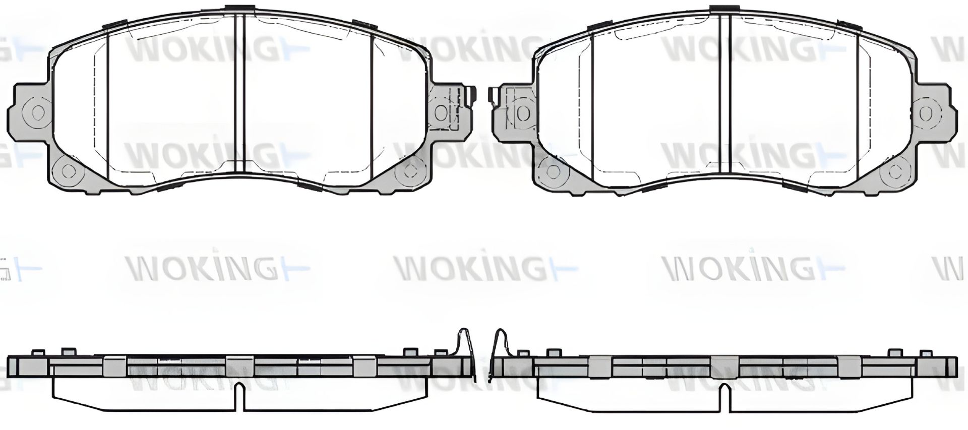 SUBARU гальмівні колодки комплект, XV, IMPREZA, FORESTER, WOKING (P1641304) SUBARU гальмівні колодки комплект, XV, IMPREZA, FORESTER, WOKING (P1641304)