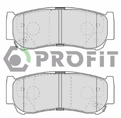 Комплект тормозных колодок HYUNDAI SANTA, HYUNDAI H-1, PROFIT (50001910)