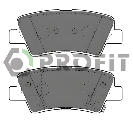 Комплект тормозных колодок для SSANGYONG KORANDO, HYUNDAI ACCENT, KIA CERATO, PROFIT (50004387)