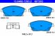 Комплект тормозных колодок OPEL ASTRA, CHEVROLET TRAX, CHEVROLET CRUZE, ATE (13046072632)