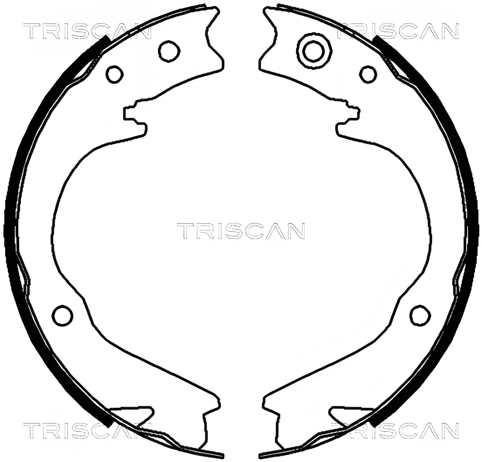 Комплект колодок гальма стоянки SUBARU IMPREZA, TRISCAN (810068003) Комплект колодок гальма стоянки SUBARU IMPREZA, TRISCAN (810068003)