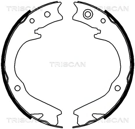 Комплект колодок гальма стоянки SUBARU IMPREZA, TRISCAN (810068003) Комплект колодок гальма стоянки SUBARU IMPREZA, TRISCAN (810068003)