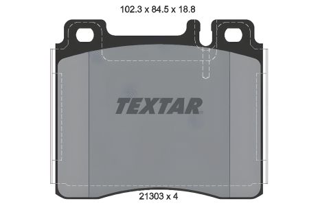 Комплект гальмівних колодок для MB S-CLASS, TEXTAR (2130304)
