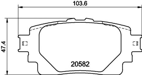 Комплект тормозных колодок LEXUS NX, TOYOTA HIGHLANDER, TOYOTA bZ4X, NISSHINBO (NP1171)