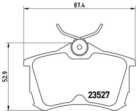 Комплект тормозных колодок HONDA ACCORD, BREMBO (P28030)