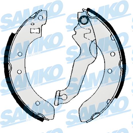 Комплект тормозных колодок дискового тормоза SAMKO 84800 для FORD ESCORT и ORION Комплект тормозных колодок дискового тормоза SAMKO 84800 для FORD ESCORT и ORION