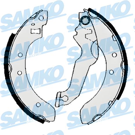 Комплект гальмівних колодок FORD ESCORT, FORD ORION, виробник SAMKO (84800)