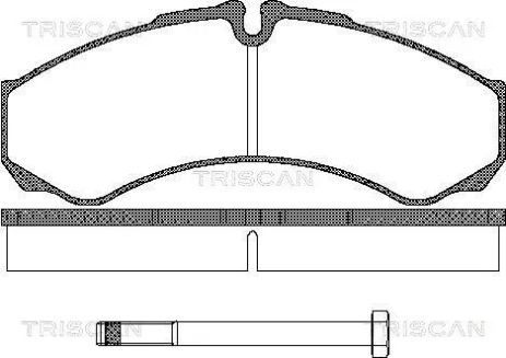 Комплект тормозных колодок IVECO DAILY, TRISCAN (811015013)