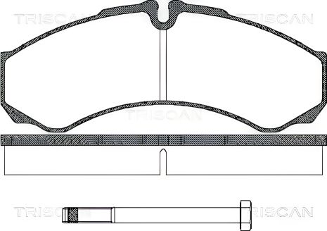 Комплект тормозных колодок для IVECO DAILY от TRISCAN (811015013) Комплект тормозных колодок для IVECO DAILY от TRISCAN (811015013)