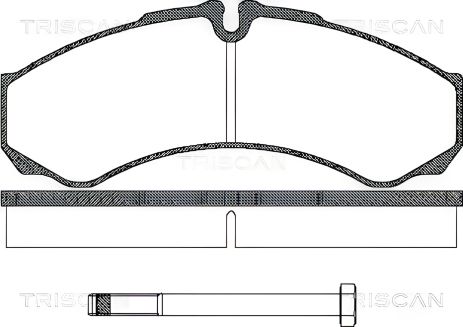 Комплект тормозных колодок для IVECO DAILY от TRISCAN (811015013)