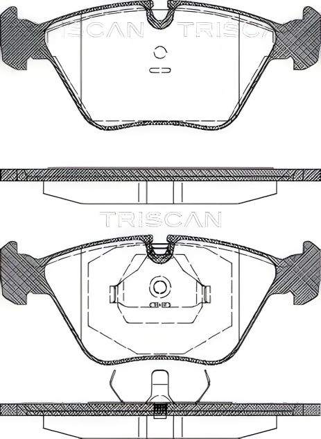Комплект гальмівних колодок для DAIMLER DAIMLER, JAGUAR XJ, JAGUAR XK, TRISCAN (811010001)