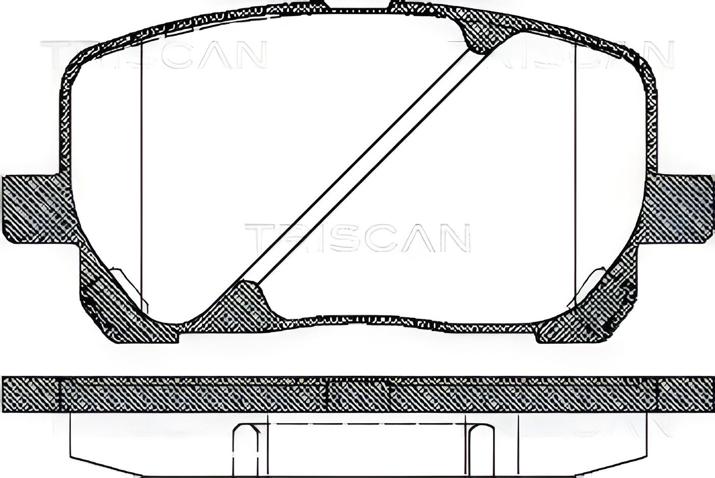 Гальмівні колодки комплект TOYOTA MATRIX, TOYOTA AVENSIS, TRISCAN Гальмівні колодки комплект TOYOTA MATRIX, TOYOTA AVENSIS, TRISCAN