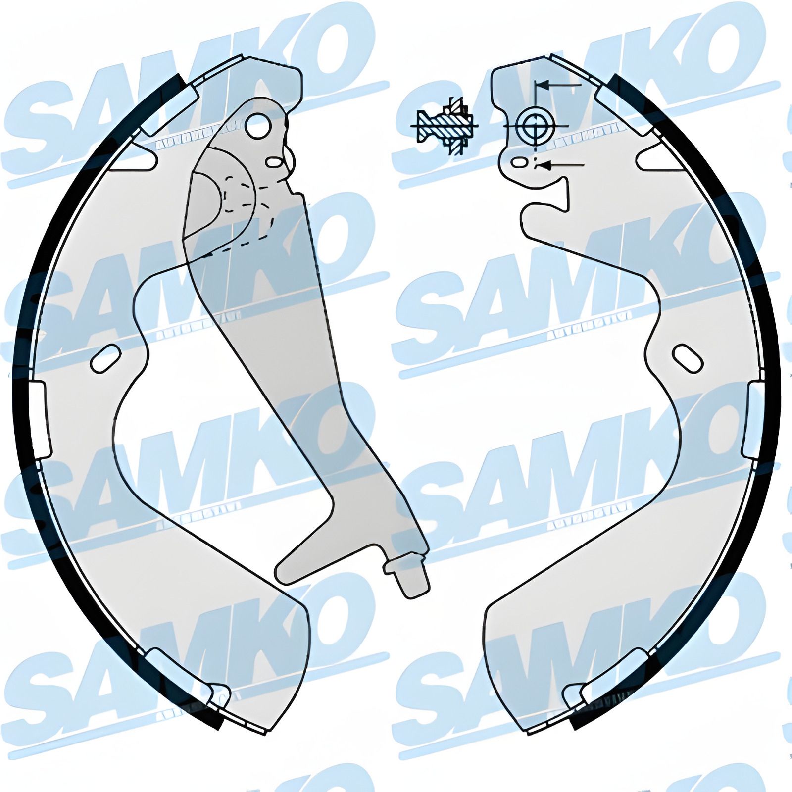 Преміум комплект гальмівних колодок GALLOPER, HYUNDAI & SAMKO (88240) Преміум комплект гальмівних колодок GALLOPER, HYUNDAI & SAMKO (88240)