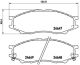 Комплект тормозных колодок NISSAN EXPERT, NISSAN SUNNY, NISSAN BLUEBIRD, BREMBO (P56083)