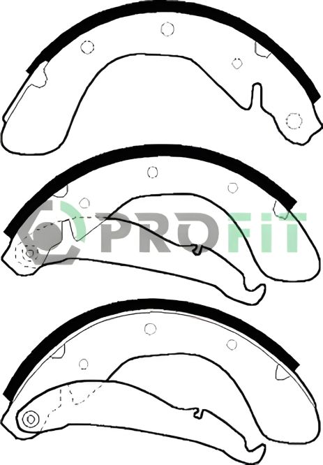 Комплект тормозных колодок для OPEL CORSA, VECTRA, ASTRA, PROFIT (50010334)