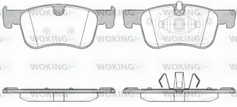 Комплект гальмівних колодок CITROËN C4, WOKING (P1480300)