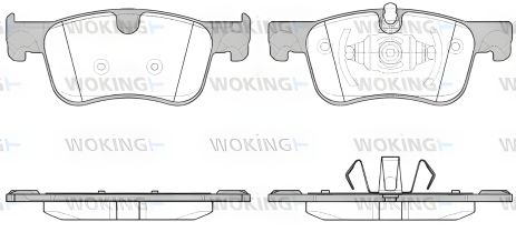 Комплект колодок CITROËN C4, WOKING (P1480300)