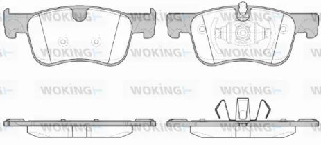 Комплект тормозных колодок CITROËN C4, WOKING (P1480300)