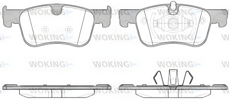 Комплект колодок CITROËN C4, WOKING (P1480300) Комплект колодок CITROËN C4, WOKING (P1480300)
