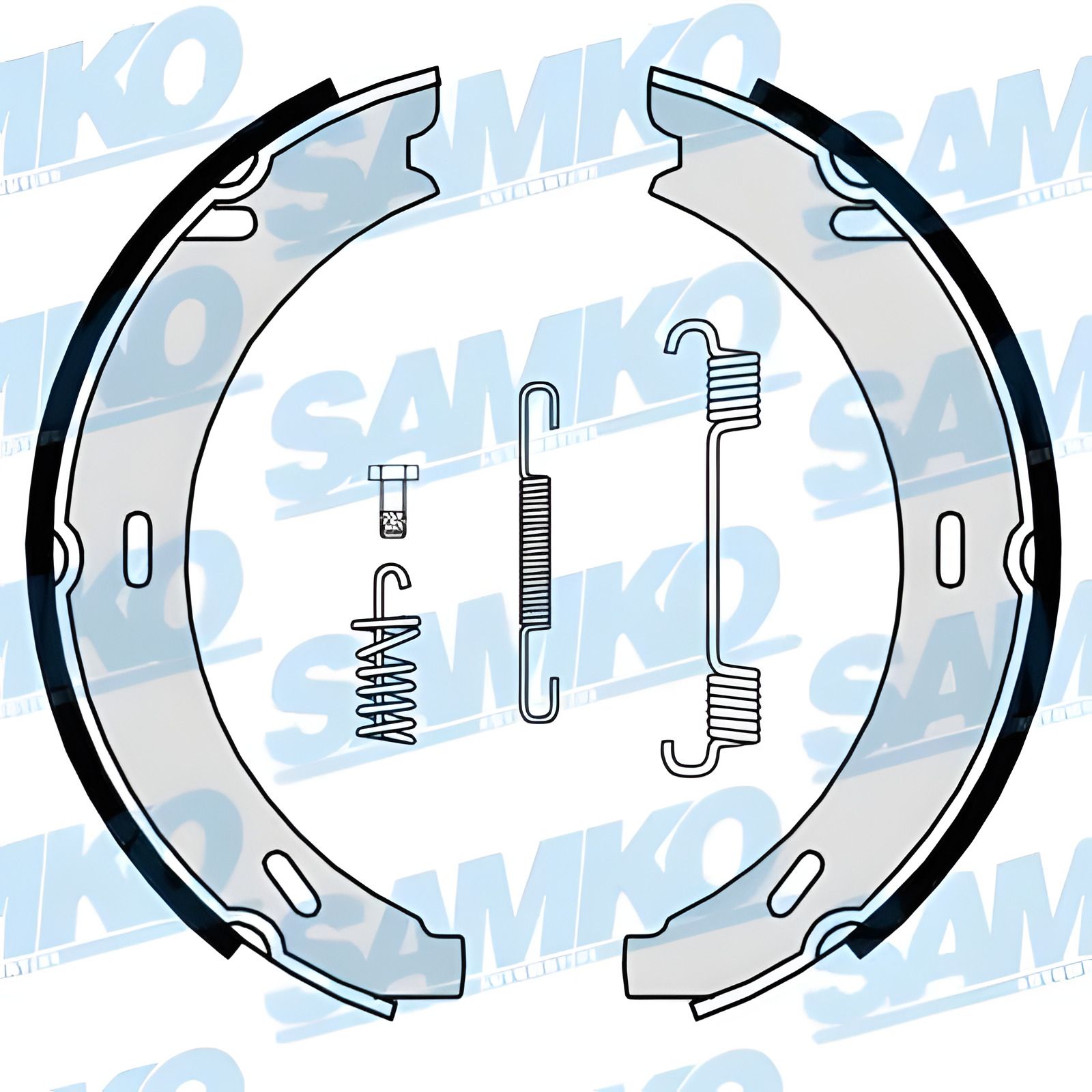 Гальмівні колодки стоянки CHRYSLER CROSSFIRE, PORSCHE BOXSTER, MB 124, SAMKO (84729) Гальмівні колодки стоянки CHRYSLER CROSSFIRE, PORSCHE BOXSTER, MB 124, SAMKO (84729)