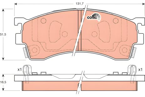 Тормозные колодки комплект HAIMA (FAW), MAZDA 626, MAZDA 323, TRW (GDB3192)