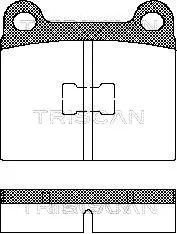 Комплект гальмівних колодок AUDI 50, VW POLO, VW JETTA, TRISCAN (811029214)