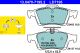 Комплект тормозных колодок VOLVO V40, MAZDA 5, FORD C-MAX, ATE (13047071952)