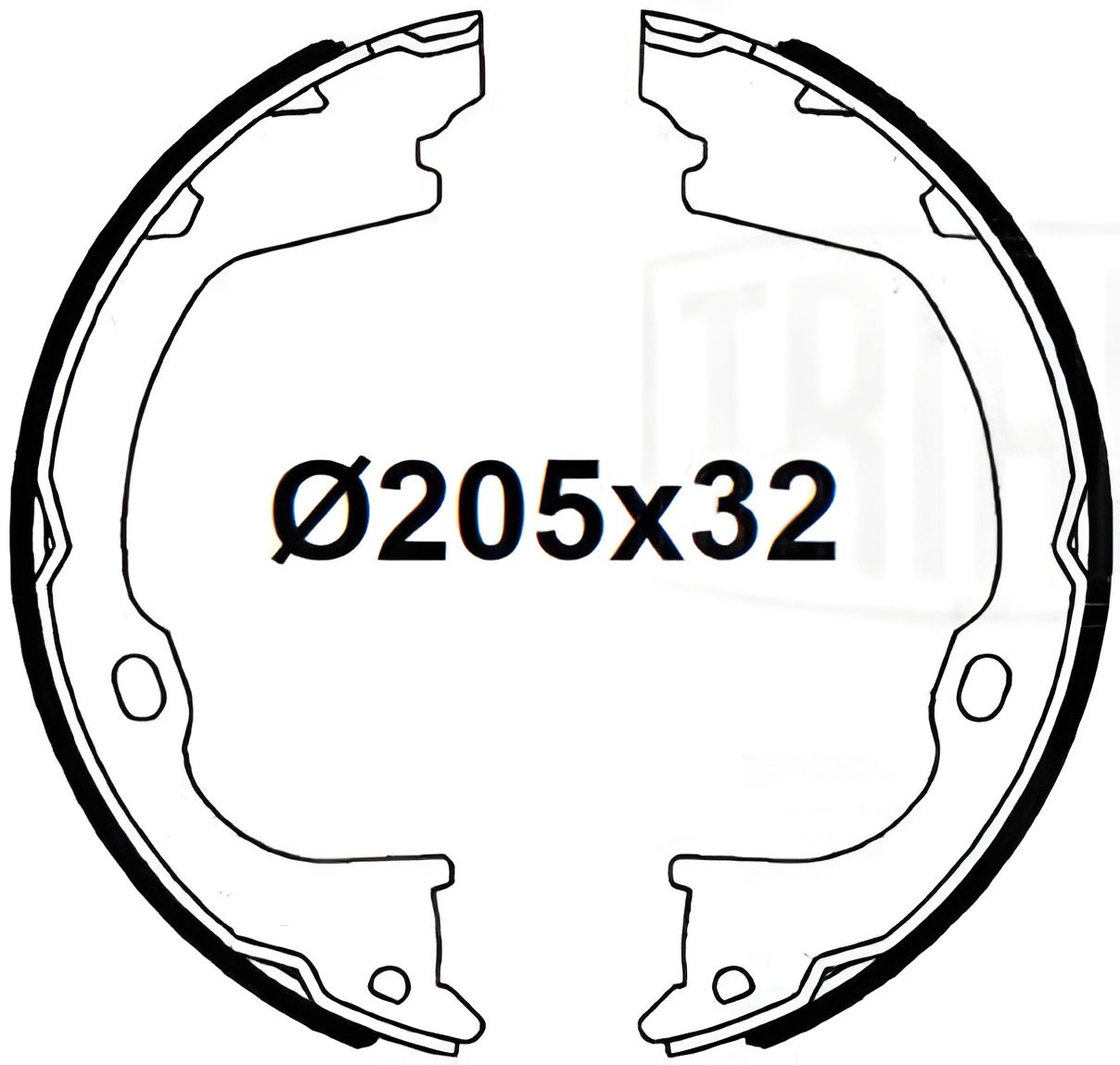 Комплект стояночного тормоза для JEEP GRAND CHEROKEE, TRIALLI GF4655 Комплект стояночного тормоза для JEEP GRAND CHEROKEE, TRIALLI GF4655