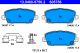 Комплект гальмівних колодок HONDA CIVIC, ATE (13046057562)