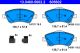 Комплект тормозных колодок TOYOTA COROLLA, TOYOTA AURIS, ATE (13046056022)