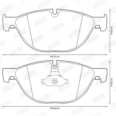 Гальмівних колодок комплект ALPINA B7, BMW 6, BMW 5, JURID (573292J) Гальмівних колодок комплект ALPINA B7, BMW 6, BMW 5, JURID (573292J)