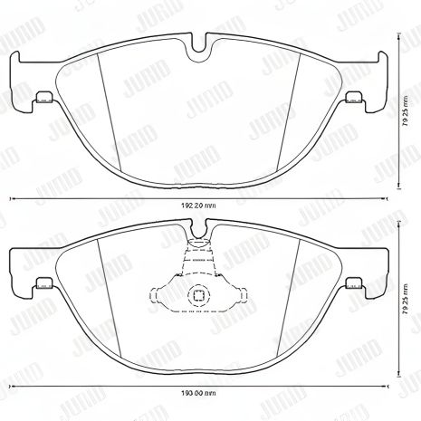 Гальмівних колодок комплект ALPINA B7, BMW 6, BMW 5, JURID (573292J)
