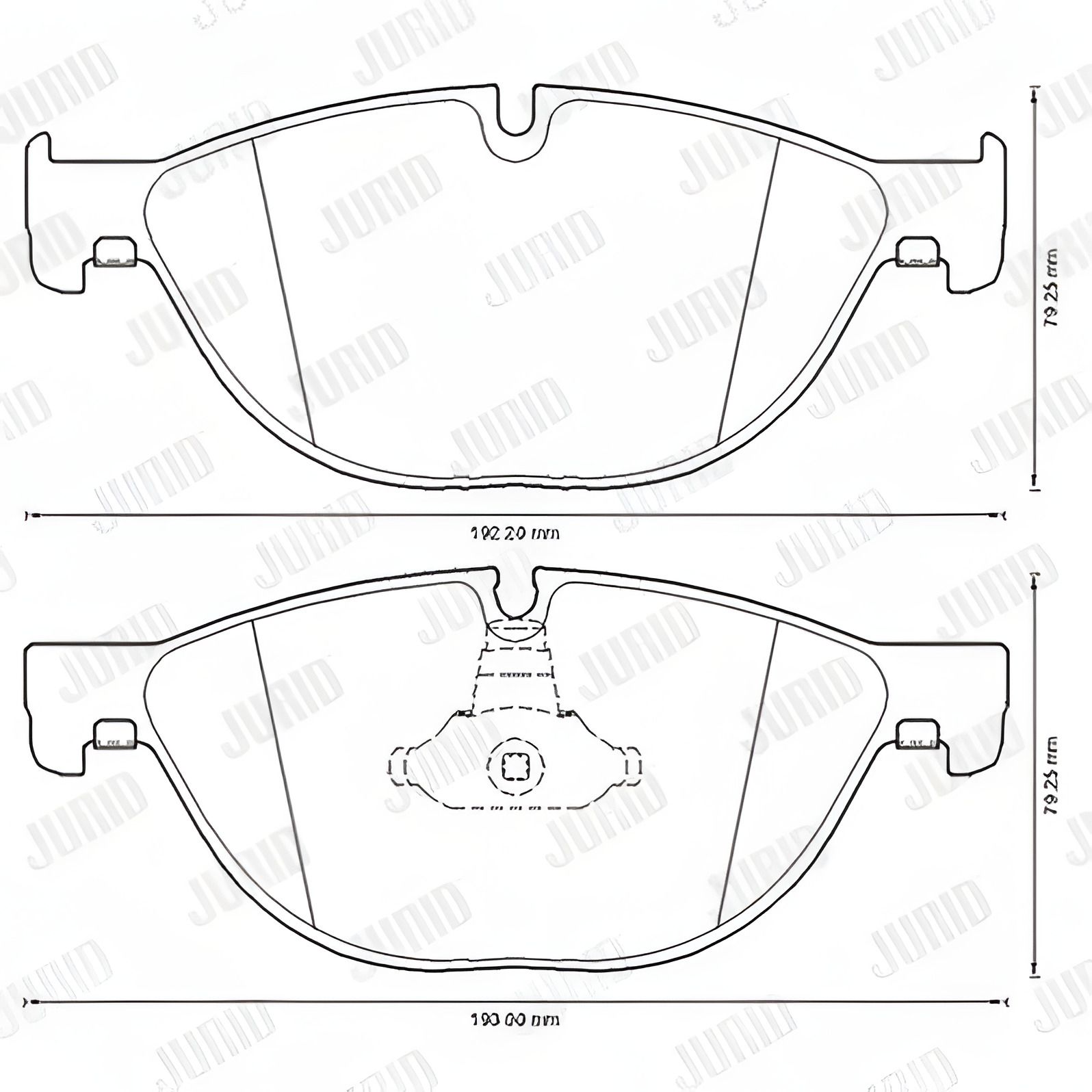 Гальмівних колодок комплект ALPINA B7, BMW 6, BMW 5, JURID (573292J) Гальмівних колодок комплект ALPINA B7, BMW 6, BMW 5, JURID (573292J)