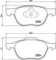 Комплект тормозных колодок VOLVO (CHANGAN), HONGQI CENTURY, FORD ASIA, BREMBO (P24061X)
