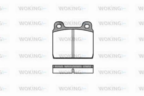 Комплект гальмівних колодок RENAULT TRAFIC, MB SL, VW TRANSPORTER, WOKING (P102300)