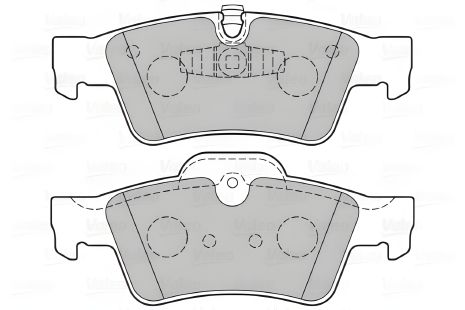 Комплект тормозных колодок для MB S-CLASS, MB GL-CLASS, MB R-CLASS, VALEO (301802)