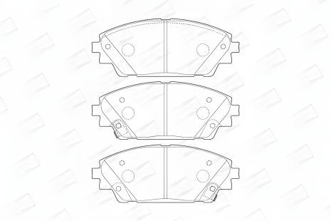 Комплект тормозных колодок MAZDA CX-30, колодок MAZDA 3 (CHAMPION 573611CH)