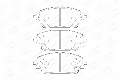 MAZDA CX-30, MAZDA 3 Комплект гальмівних колодок, CHAMPION (573611CH)