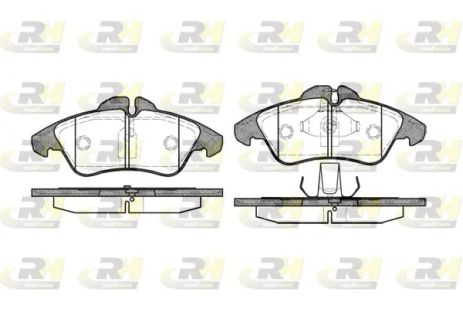 Комплект тормозных колодок VW LT, MB SPRINTER, MB V-CLASS, ROAD HOUSE (257800)