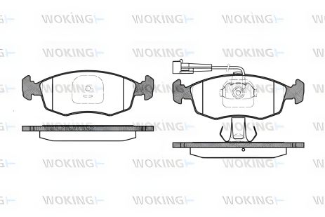 Гальмівні колодки Woking для Fiat Doblo, Palio, Fiorino (P072312) Гальмівні колодки Woking для Fiat Doblo, Palio, Fiorino (P072312)