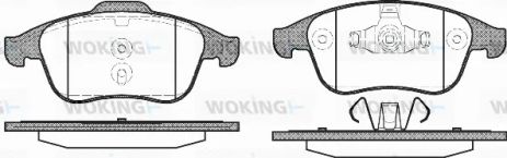 Комплект гальмівних колодок RENAULT CLIO, RENAULT LATITUDE, RENAULT GRAND SCÉNIC, WOKING (P1250300)