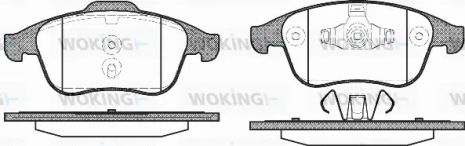 Комплект гальмівних колодок RENAULT CLIO, RENAULT LATITUDE, RENAULT GRAND SCÉNIC, WOKING (P1250300)